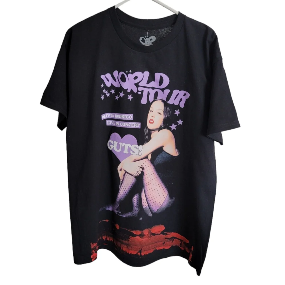 🆕️ Olivia Rodrigo Official Guts Tour Graphic Tee - Picture 2 of 7